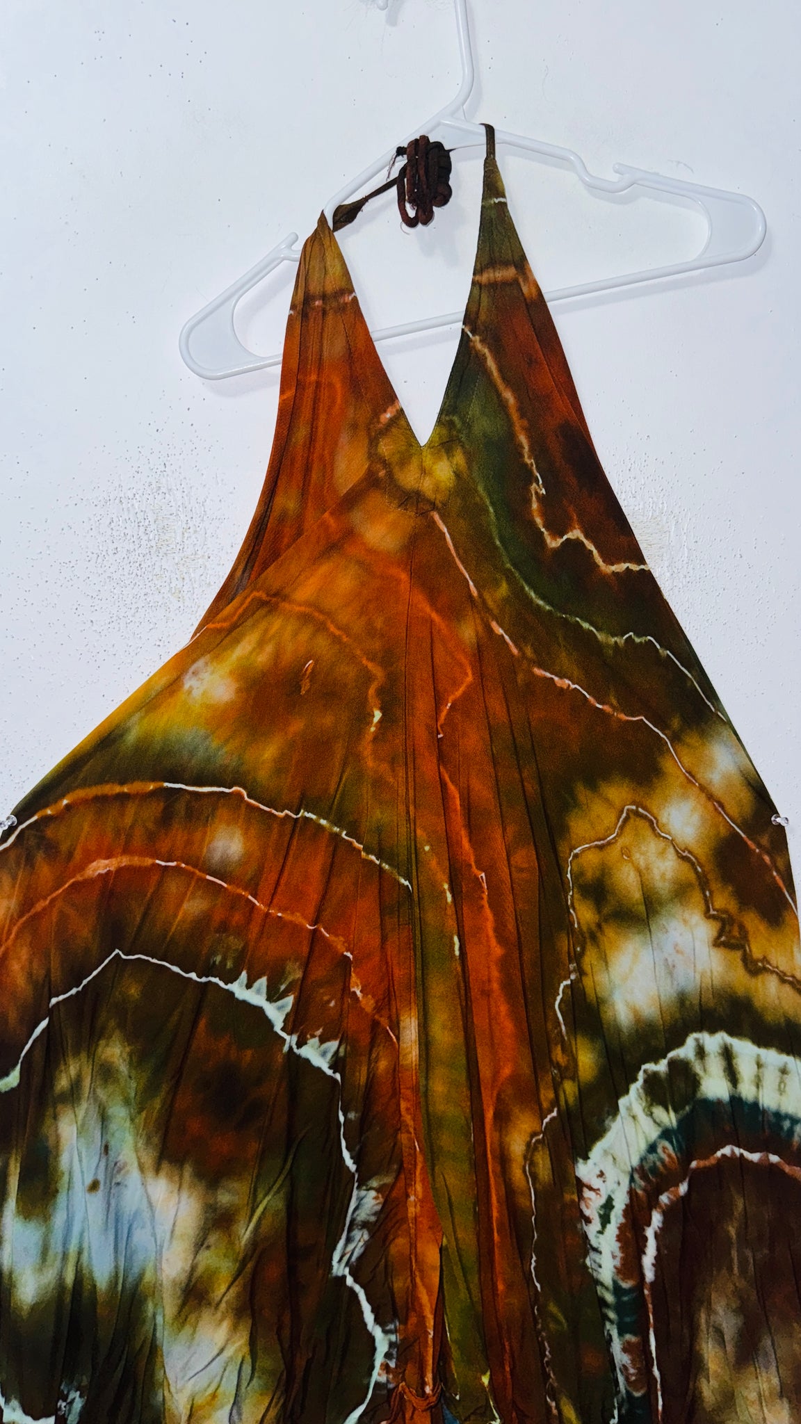 S, M, L, XL Halter Midi Dress