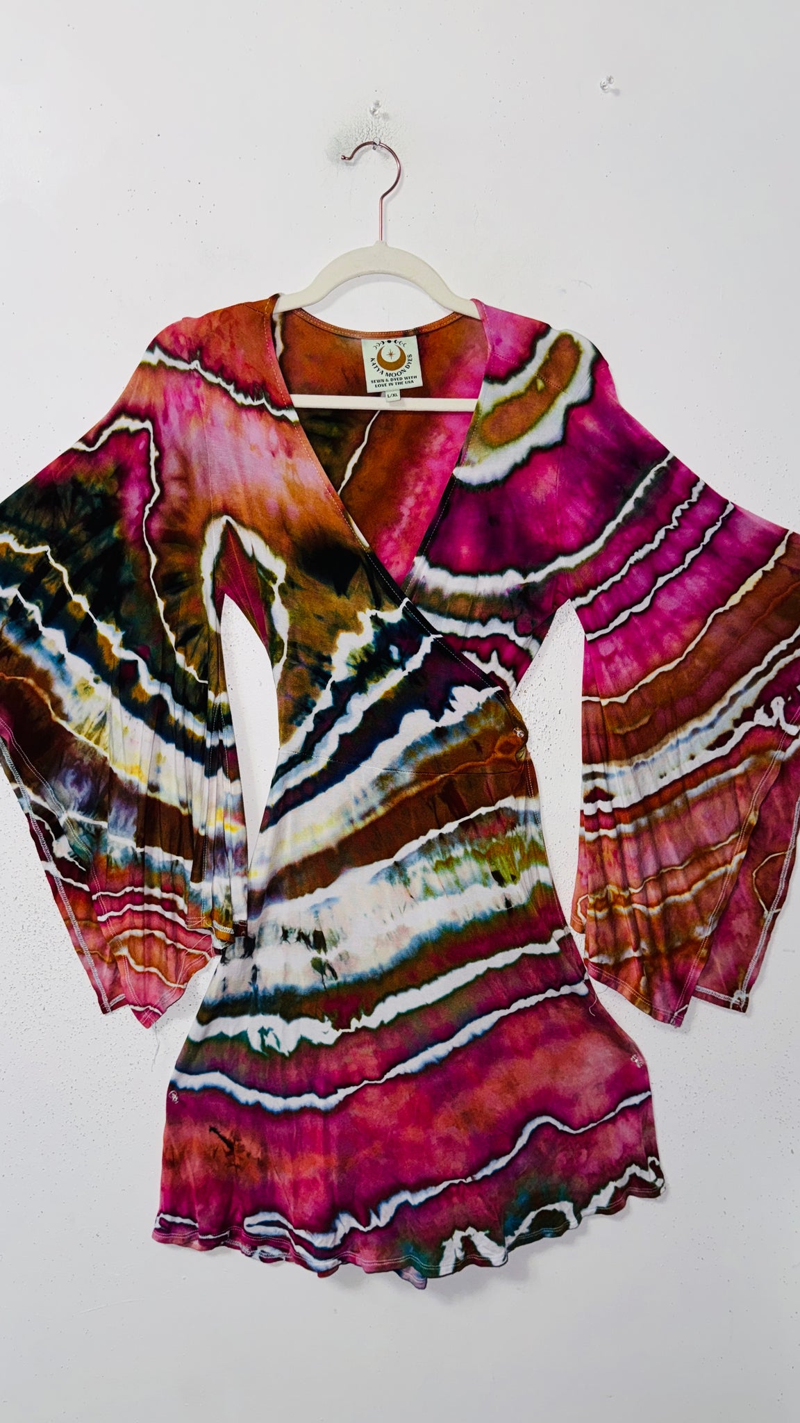 Large/XL ( could fit 2xl) High Vibration Wrap conservative MINI Dress 36"