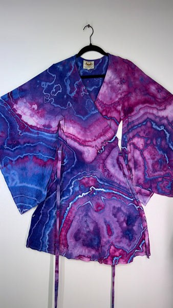2xl/3xl High Vibration wrap MINI dress (could fit 4xl) 37"