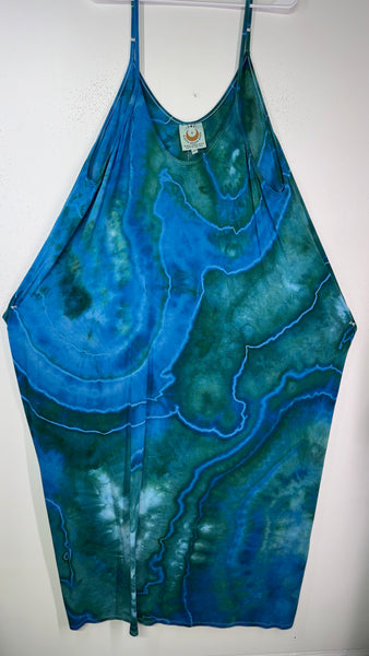 Beth dress, draped pocket maxi -one size plus (longer, more low cut size)