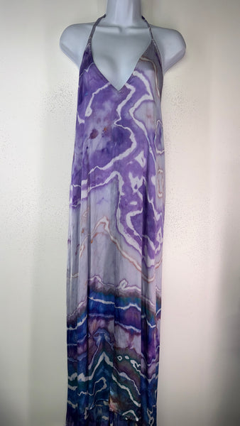 Large Silky Moonstone Halter Dress