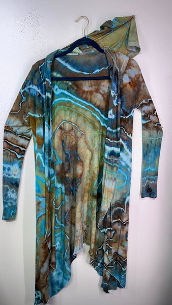 Small/Medium (would fit large) goddess Robe with hood & POCKETs