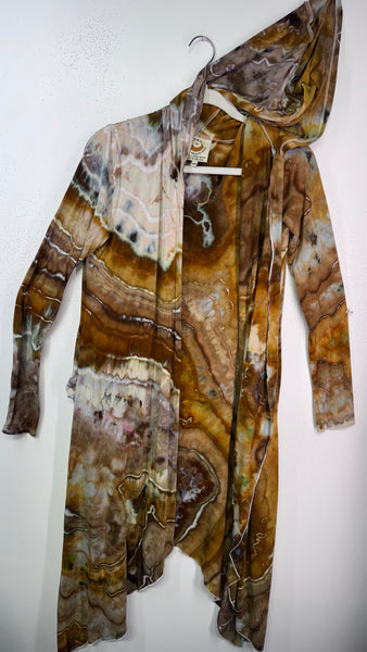 Small/Medium (would fit large) goddess Robe with hood & POCKETs