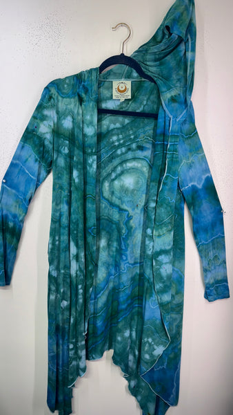 Small/Medium (would fit large) goddess Robe with hood & POCKETs