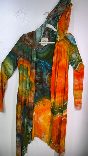 Large/XL  (would fit XL) goddess Robe with hood & POCKETs