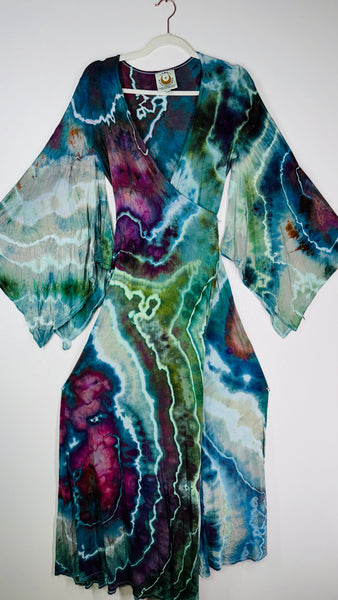 Large/XL ( could fit 2xl) High Vibration Wrap Maxi Dress (56")