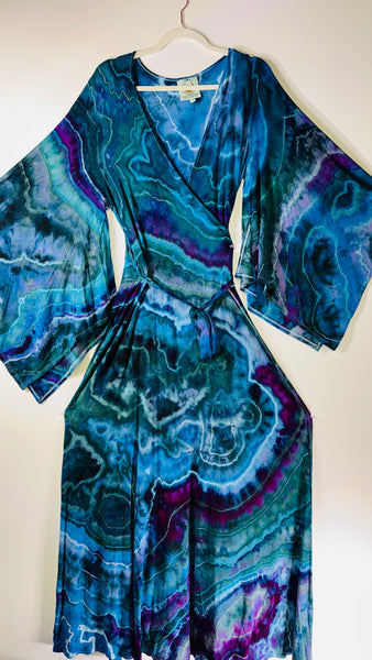 2xl/3xl High Vibration wrap dress (could fit 4xl) (60")