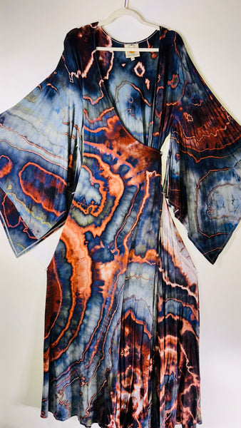 2xl/3xl High Vibration wrap dress (could fit 4xl) (60")