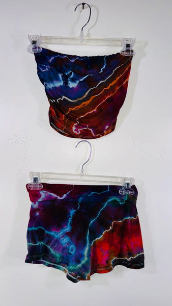 XS Built in Bra top & Festival booty shorts one size set