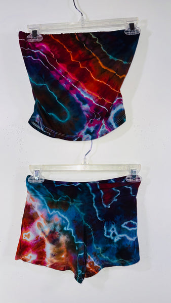 Medium Built in Bra top & Festival booty shorts one size set