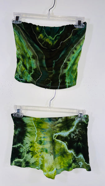 Medium Built in Bra top & Festival booty shorts one size set