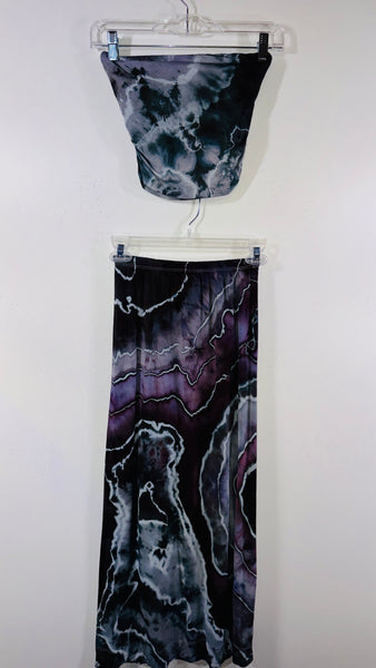 XS Built in Bra top & Sutra Skirt Maxi