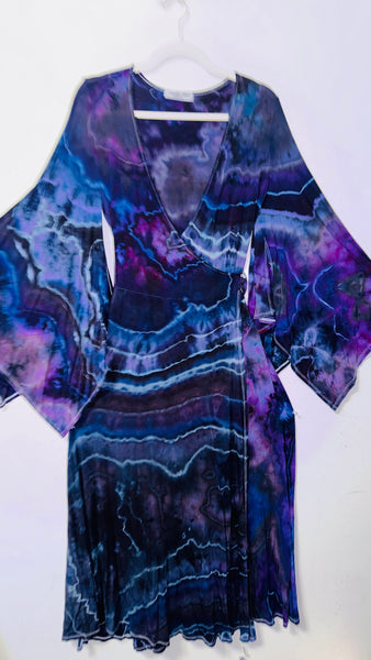 Large/XL ( could fit 2xl) High Vibration Wrap Maxi Dress (51")