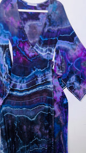 Large/XL ( could fit 2xl) High Vibration Wrap Maxi Dress (51")