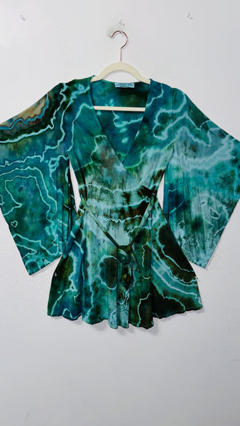 31" Small/Medium ( could fit large) High Vibration Wrap MINI Dress