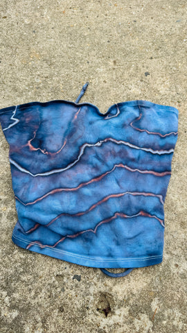 Medium lace up tube top