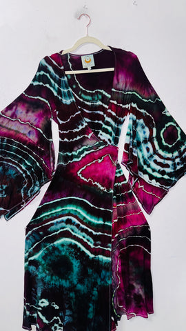 Large/XL ( could fit 2xl) High Vibration Wrap Maxi Dress (52") discounted. please read