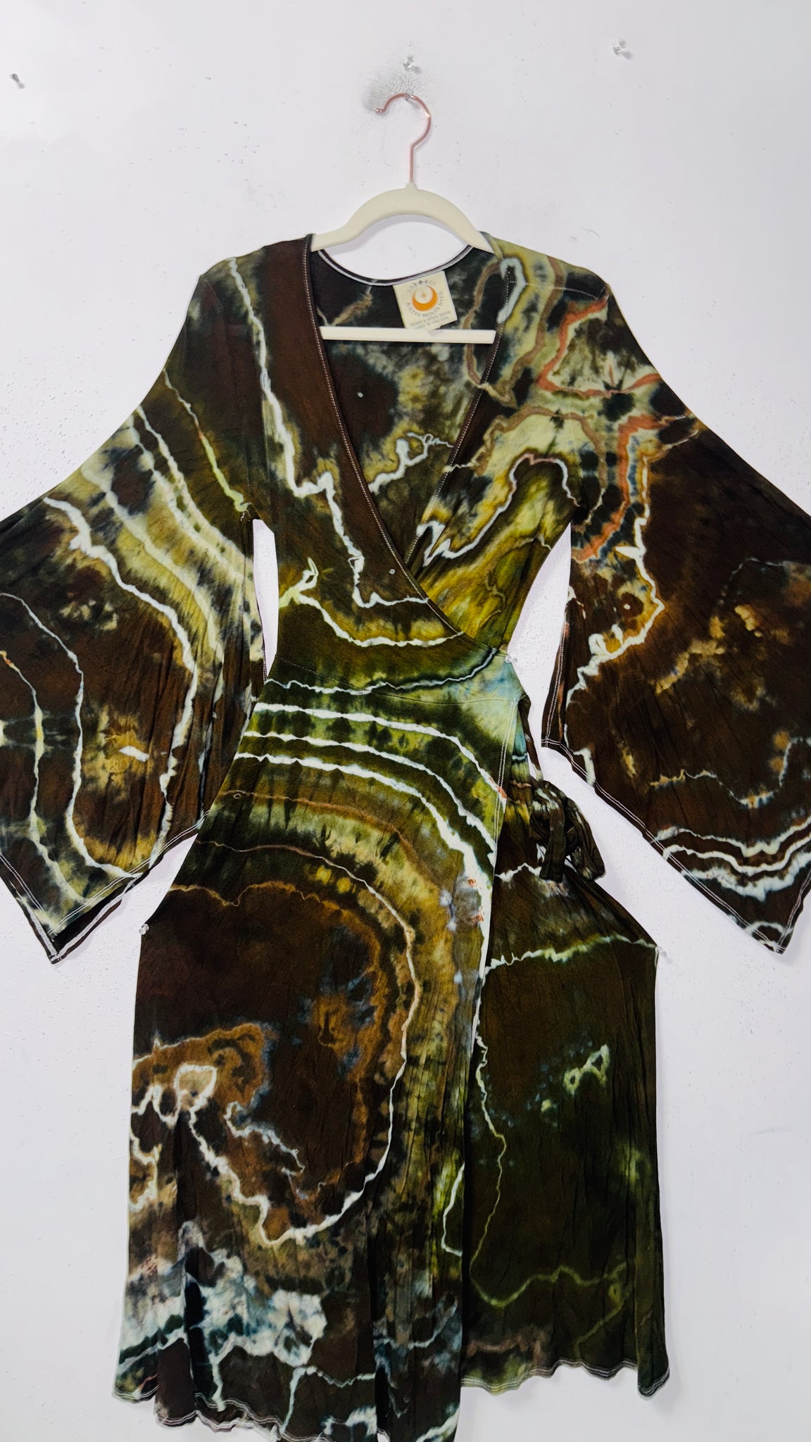 Large/XL ( could fit 2xl) High Vibration Wrap Maxi Dress (52")