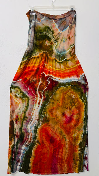LARGE Earth Mother Strapless Tube Pocket Dress