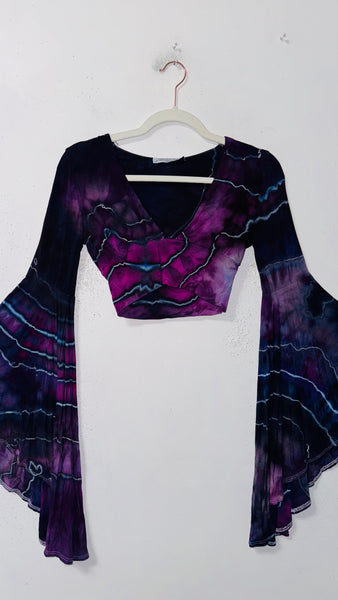 Daisy Jones Small Bell Sleeve Crop (discounted, please read)