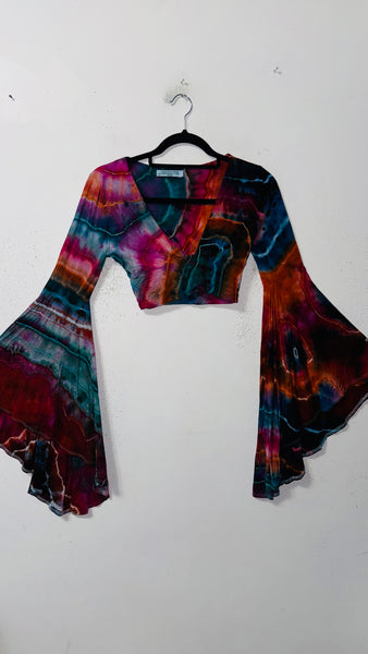 Daisy Jones Small Bell Sleeve Crop (discounted, please read)