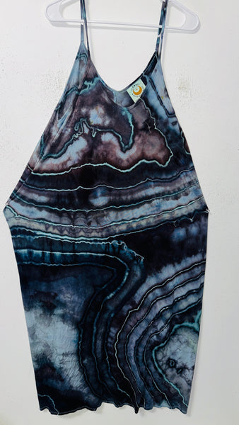 Beth dress, draped pocket maxi -one size plus (longer, more low cut size)