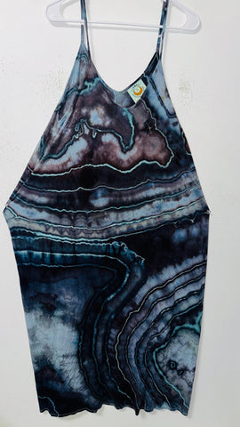 Beth dress, draped pocket maxi -one size plus (longer, more low cut size)