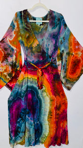 Large/XL ( could fit 2xl) High Vibration Wrap Maxi Dress (52")