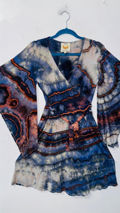 Large/XL ( could fit 2xl) High Vibration Wrap conservative MINI Dress 36"