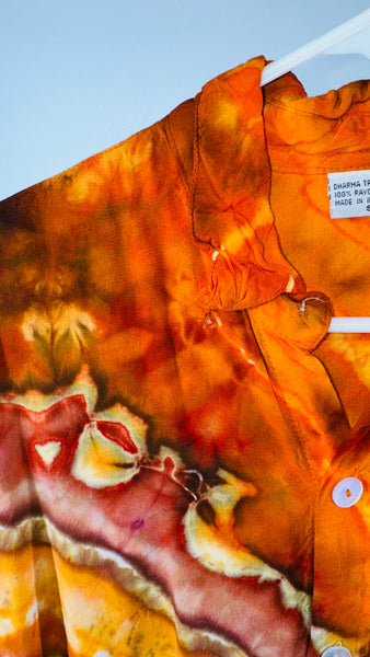 Small  Loose button down men's shirt discounted please read