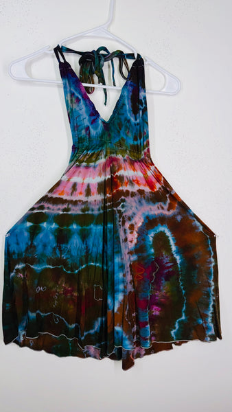 One Size fits up to 1XL Halter Mini dress
