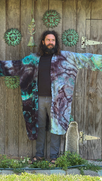 One Size fits up to 6XL Kimono w/ sash and pockets, unisex!