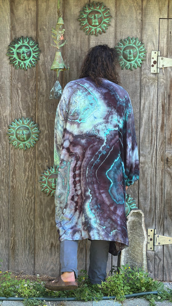 One Size fits up to 6XL Kimono w/ sash and pockets, unisex!