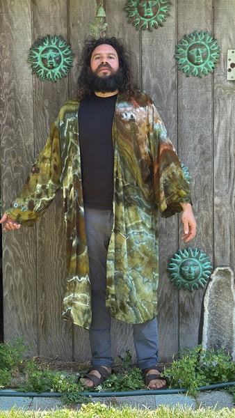 One Size fits up to 6XL Kimono w/ sash and pockets, unisex!
