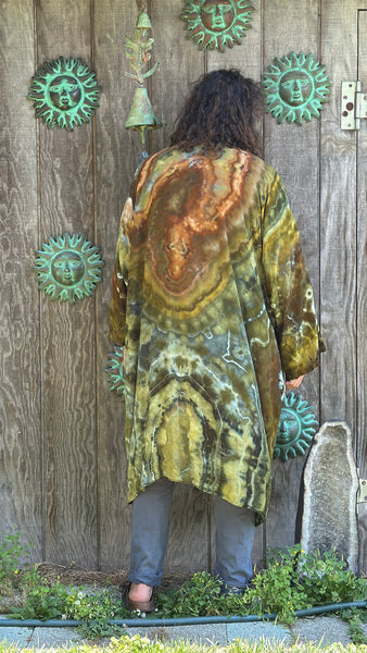One Size fits up to 6XL Kimono w/ sash and pockets, unisex!