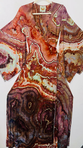 Small/Medium ( could fit large) High Vibration Wrap Maxi Dress (56" long)