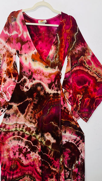 Large/XL ( could fit 2xl) High Vibration Wrap Maxi Dress (56")