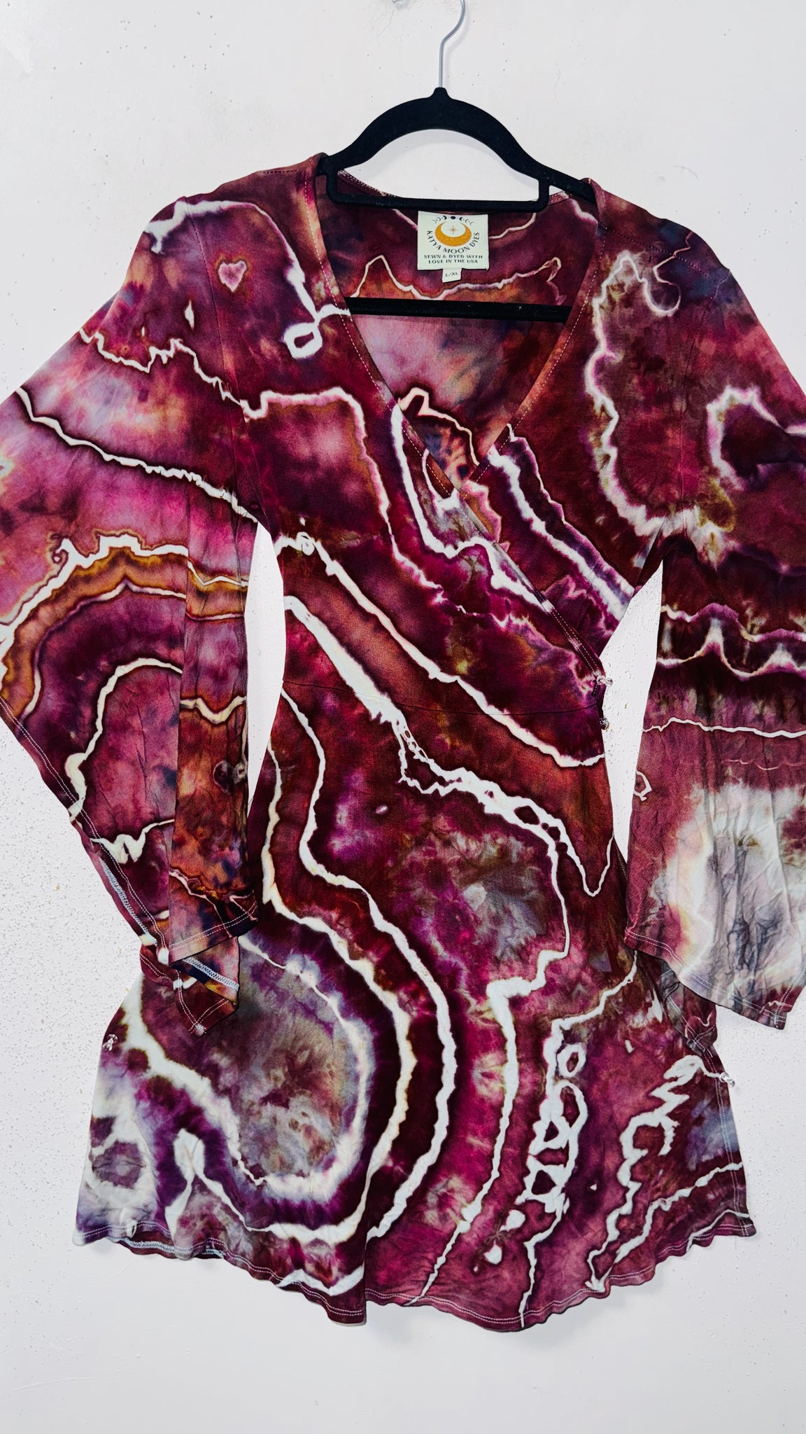 Large/XL ( could fit 2xl) High Vibration Wrap conservative MINI Dress 36" (discounted)