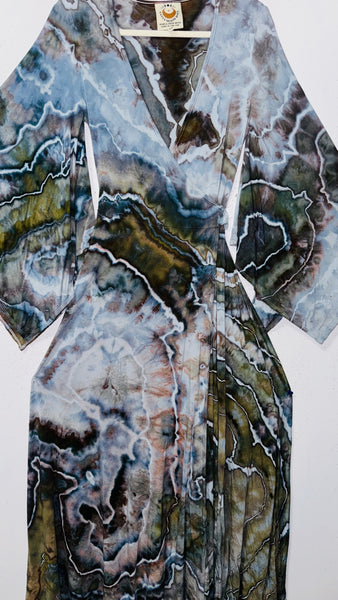 Small/Medium ( could fit large) High Vibration Wrap Maxi Dress (56" long)