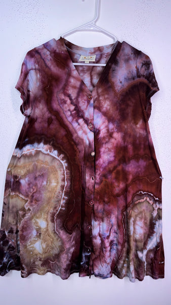 Small Oversized Button Down Dress discounted please read