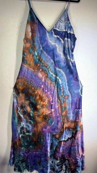 2XL Iridescent Silky Dress