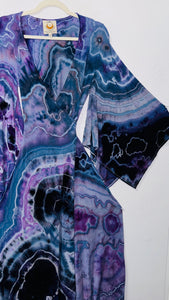 Small/Medium ( could fit large) High Vibration Wrap Maxi Dress (56" long)