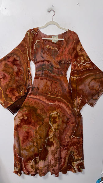 Large/XL ( could fit 2xl) High Vibration Wrap Maxi Dress (56")