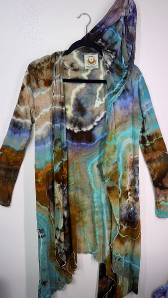 Small/Medium (would fit large) goddess Robe with hood & POCKETs