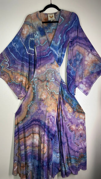 Small/Medium ( could fit large) High Vibration Wrap Maxi Dress (56" long)