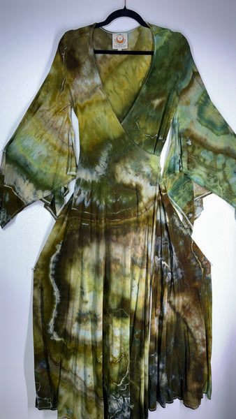 Large/XL ( could fit 2xl) High Vibration Wrap Maxi Dress (56")