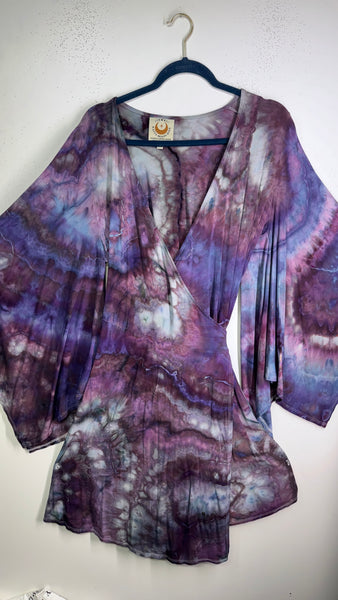 2xl/3xl High Vibration wrap MINI dress (could fit 4xl) 37"