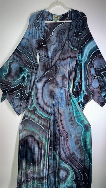 Small/Medium ( could fit large) High Vibration Wrap Maxi Dress (56" long)