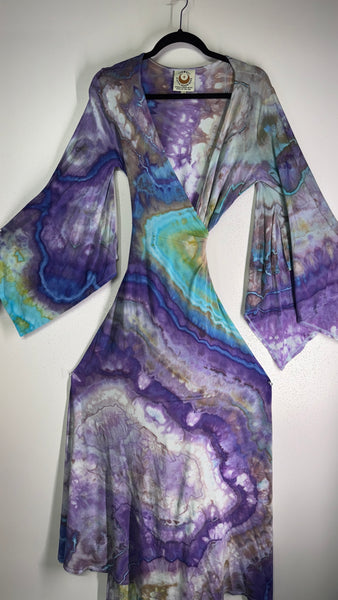 Large/XL ( could fit 2xl) High Vibration Wrap Maxi Dress (56")