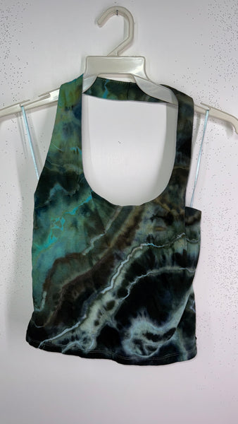 Large halter crop top